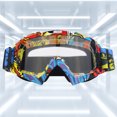 thumbnail image 1 of Gafas Motocross Máscara Lente Negro Verde Cascos Esquí Googles TPU PC para Bicicleta Bici (D), 1 of 8