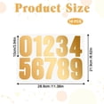thumbnail image 2 of MODANU 10 Sheets Mailbox Numbers Stickers, 4 inch Waterproof Number Stickers for Outside, Reflective Mailbox Numbers for Doors Mailbox Address Number (Gold), 2 of 7