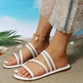 thumbnail image 6 of Women's Fashion Casual Spring New Beach Open Toe Flat Slippers Clearance Under $10.00, 6 of 8