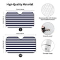 thumbnail image 5 of Yiaed Navy Blue And White Stripes Print Car Windshield Sunshade Front Auto Car Front Window Sun Shade Foldable Sun Visor Shield Cover Auto Accessories for Sedan SUV Truck-Medium, 5 of 5