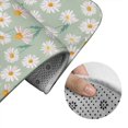 thumbnail image 5 of Yiaed Daisies Flowers Print Bathroom Mat Set 2 Pieces Mat Anti-Skid Pad Ultra Soft and Absorbent Bathroom Bath Mat Contour Bath Rugs for Toilet Base, 5 of 6