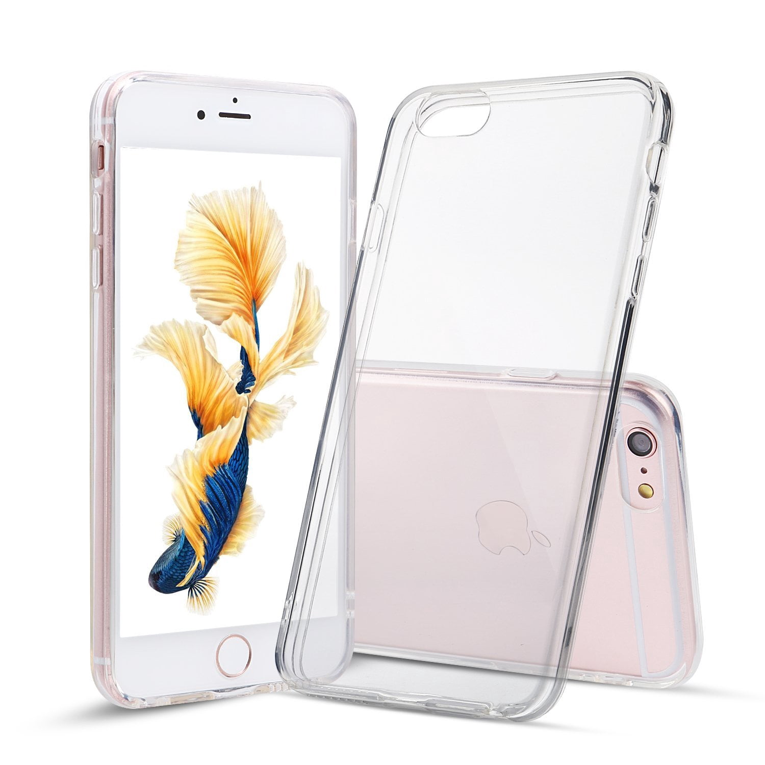 Clear Case for iPhone 6s Plus and 6 Plus Slim Thin TPU Silicone Soft ...