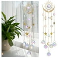 thumbnail image 2 of FELTECHELECTR Atrapasueños colgante de cristal para ventana de jardín, campanilla de viento, decoración del hogar, adorno de boda, 2 of 7