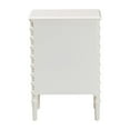 thumbnail image 5 of Baxton Studio Malinda Classic White Wood 3-Drawer End Table with Spindle Legs, 5 of 11