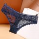 thumbnail image 2 of Gibobby Tangas de mujer sexy Tangas a rayas de cintura alta personalizadas, Bikini , tangas personalizadas, ropa interior de mujer, bragas, Tanga de algodón(Azul oscuro,CH), 2 of 3