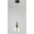 thumbnail image 2 of ET2 E24608-18BKCOF 8 in. Sven LED Single Pendant Ceiling Light, Black & Coffee, 2 of 5