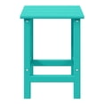 thumbnail image 3 of WestinTrends Outdoor Side Table, All Weather Poly Lumber Adirondack Small Patio Table Square End Table for Pool Balcony Deck Porch Lawn Backyard, Turquoise, 3 of 16
