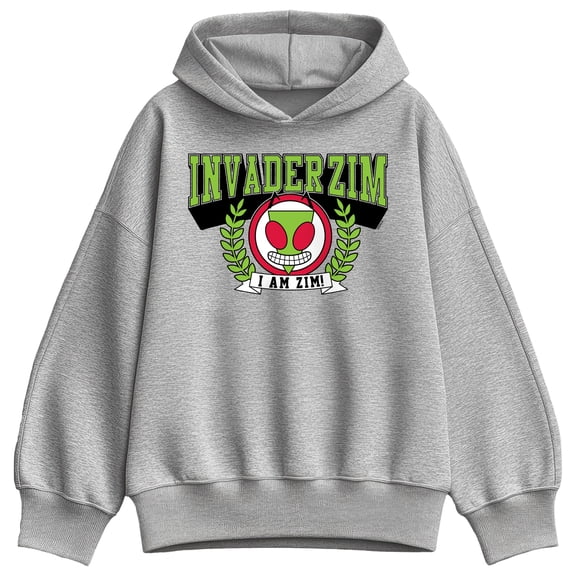Invader Zim - Invader Zim Collegiate - Women's Oversized Fleece Hoodie Sweatshirt