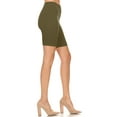 thumbnail image 3 of MOA Collection Women's Basic Workout Casual Solid Ribbed Biker Shorts Pants, 3 of 4