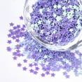 thumbnail image 2 of 50 g Shining Nail Art Glitter Manicure Sequins DIY Sparkly Paillette Tips Nail Star Lilac 2.5x2.5x0.3mm, 2 of 3