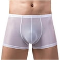 thumbnail image 2 of Lilgiuy Men's Boxer Three Points Shorts Mesh Charming Breathable Panties for Sports Performance, 2 of 5