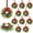 12, variant on Guvpev 4 Pcs 9.2" Mini Christmas Wreaths for Cabinets Small Wreath Kitchen with Ribbon Christmas Decorations Candle Rings Red Berry Pine Cone Wreaths for Windows Farmhouse Xmas Decor Table