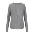thumbnail image 7 of BSDJILFG Long Sleeve Sweaters for Women Casual Textured Ribbed Knit Shirt Raglan T-Shirt Crewneck Pullover Tops,Lightweight,Sizes S-2XL, 7 of 7