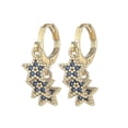 thumbnail image 4 of Pendientes colgantes de estrella de colores de alta calidad chapados en oro de 18 k - Rojo | Código de modelo 4193 Rojo, 4 of 4