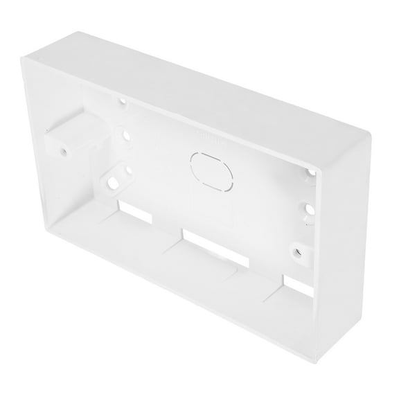 IFANLANDOR 1Pack Recessed Floor Outlet Box Wall Mounting Style White Plastic for Homeowners 5.7X3.3X1.2In