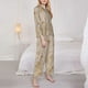 thumbnail image 3 of Balery Tortilla Conjunto de Pijama con Estampado para Mujer, Conjunto de Dos Piezas con Manga Larga, Ropa de Dormir Suave con Bolsillos, Pijamas Cómodos-Small, 3 of 7