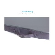 Sofia + Sam Silver Memory Foam Mini Lap Desk