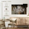 thumbnail image 5 of Elephant Stock Old Crystal Chandelier Wall Art - Horizontal Canvas Wall Art - Living Room Wall Decor - Decor Elements Canvas - Brown And Gray Decor - 36" x 24", 5 of 8
