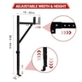 thumbnail image 2 of QinaQin Pickup Truck Ladder Rack, Adjustable Steel Bed Rack with 250 LB Load Capacity, 2 Pack, 2 of 6