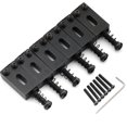 thumbnail image 3 of Musiclily Pro 10.5mm Modern Style Rectangle Zinc Alloy Saddles for Strat Tele Style Electric Guitar, Black (Set of 6), 3 of 5
