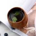 thumbnail image 6 of Nordic Wooden Belly Cup Wine Glasses Home Office Water Tea Drinking Cups, 6 of 7