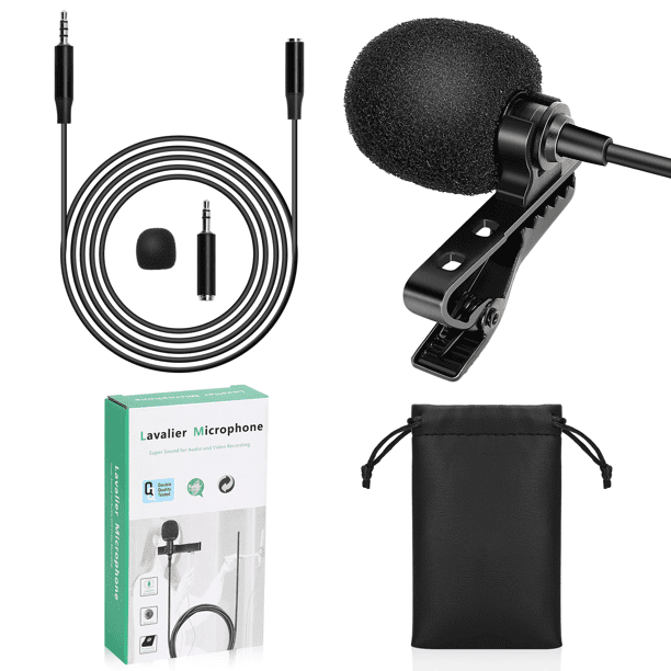 FIFINE Wireless Lavalier Lapel Microphone System for Phones/Tablets, 2