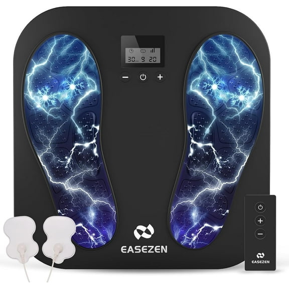 Easezen Foot Massager Rechargeable Foot Stimulator with Multiple Modes, Relaxing Foot & Leg Massager for Tired Feet, Home & Office Use, Gifts for Mom Dad