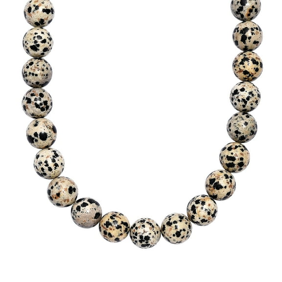 Jasper Beaded 306.50 ctw Necklace 18 Inches in Platinum Bond Christmas Gifts