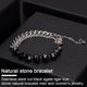 thumbnail image 5 of Pulsera con cuentas elásticas naturales, pulsera hecha a mano con piedra curativa para mujer, 5 of 5