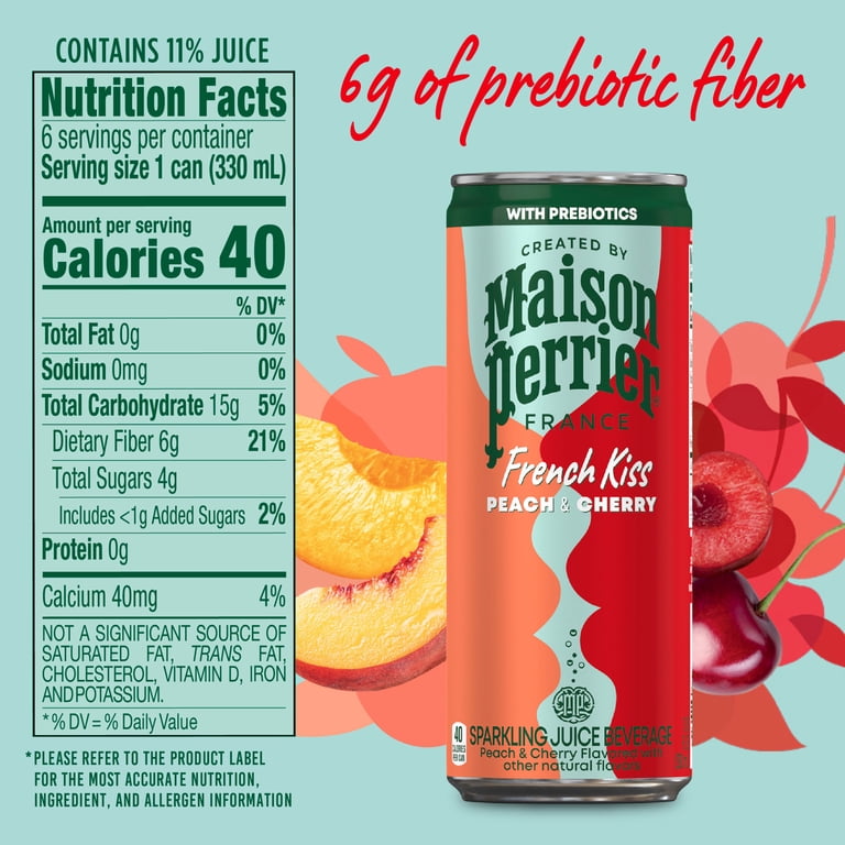 Maison Perrier French Kiss Flavored Sparkling Water with