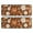 Brown Daisy Flower, variant on Kitchen Rugs Sets Of 2,Darkpurple Daisy Flower Orange Petals Pattern Anti Fatigue Kitchen Mat Rugs Non Slip Washable,Decorative Kitchen Floor Mats for Kitchen,Sink,Laundry,17"x47" 17"x47"