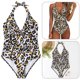 thumbnail image 3 of Traje de baño sexy de una pieza para mujer Traje de baño de dama con cordones Halter sin espalda de verano JShteea El nuevo, 3 of 6