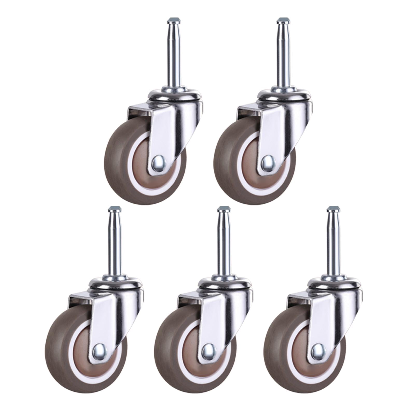 Ruedas Giratorias De 11.251.52 In En Forma De L De 5 Agujeros Con Frenos, Rueda De Repuesto Silenciosa Para Muebles De Cuna Rodamiento De 176 4lbs