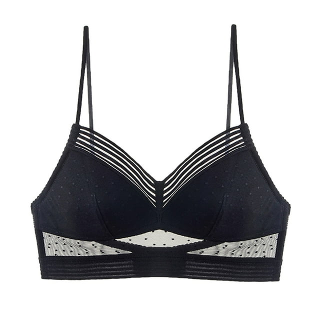 Kcodviy Womens No Steel Ring Spaghetti Strap Tops for Women Cropped French Big Open Back Long Line Tube Top Pants Set Beautiful Back U Shaped Mesh Tube Top Bra Summer Thin Bud Bandeau Crop Top Bra