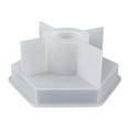 thumbnail image 2 of Candelabro de Resina epoxi Xihbxyly para velas aromaterapia con base de estrella pentagonal, 2 of 3