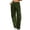 #350-Army Green, variant on Women's Cargo Jeans, Fashion Solid Color with Button and Zipper Multi-Pockets, Straight Leg Denim, for Casual Wear and Fashion Style