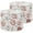 Color 3, variant on Linen Drum Lampshades Vintage Victorian pastel floral wall Baroque wall Rococo 13"x13"x10" Light Shade for Table Lamps Floor Lamps Drum Lamp Shades Lampshade Replacement Assembly Required