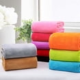 thumbnail image 3 of Knubmt Solid Color Fleece Throw Blanket Lightweight Cozy Super Soft Warm Plush Blanket for Bed, Sofa, Chair, Office, 20x27 inch, 3 of 8
