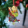 thumbnail image 2 of Cowboy Boot and Hat Christmas Ornament with Lights, Festive Hanging Decor for Western - Themed Holiday Season Decorations,B, 2 of 6