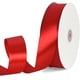 thumbnail image 1 of Cinta de satén roja ancha de 4 cm x 91 m, cinta de tela sólida para envolver regalos, marcos de sillas, decoración para San Valentín, bodas, cumpleaños y fiestas., 1 of 5