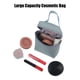 thumbnail image 5 of Bolsa de cosméticos Unique Bargains, bolsa de maquillaje de viaje, organizador de brochas cosméticas, bolsa de almacenamiento para mujeres, gris, 4,72 x 2,36 x 4,33 pulgadas, 5 of 7