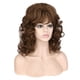 thumbnail image 5 of Guardurnaity Women Loose Curly Wavy Wigs with Brown Headgear Cover Thin Hairpiece Party Gold Cosplay Head Bangs Long Fringe Cuidado del cabello, 5 of 6