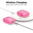 thumbnail image 7 of Apple AirPods Case - elago Clear Airpods Case with Keychain Designed for Apple Airpods 1 & 2 (Neon Hot Pink), 7 of 7