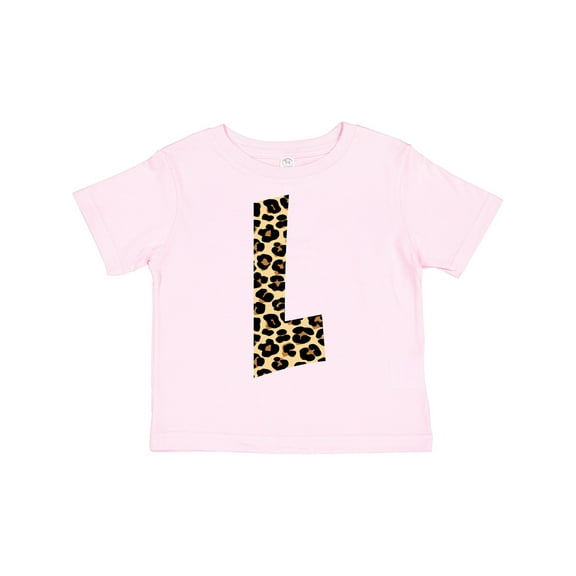 Inktastic Leopard Print Letter L Boys or Girls Toddler T-Shirt