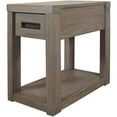 thumbnail image 2 of Home Square Modern Contemporary Chairside Table in Gray Wash - Set of 2, 2 of 6