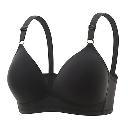 Akiihool Womens Bras Comfortable Full Coverage Women s Balconette Bra with Padded Straps  Collection Eliza (Black 40)