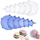 thumbnail image 1 of Juego de tapas elásticas de silicona reutilizables, genéricas, blancas y azules, 1 of 5