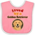 thumbnail image 3 of Inktastic Golden Retriever Dog Lover Boys or Girls Baby Bib, 3 of 4