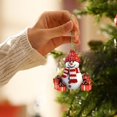 thumbnail image 5 of Clearance Under $1 Flat Acrylic Snowman Christmas Ornament with Knit Hat and Plaid Scarf - Style 1, 5 of 5