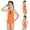 C-Orange, variant on Teen Girls One Piece Swimming Bathing Suit Ruffle Floral Pattern Girls Swimsuit Quick Dry Bathing Suit Girls 12-14 Years